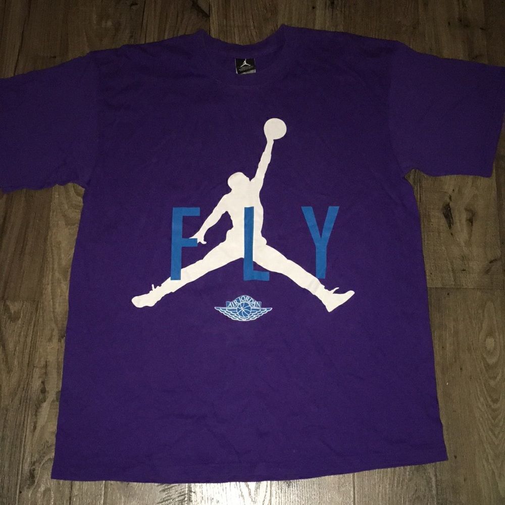 Swingman Jumpman FLY Air Jordan Purple Teal Shirt